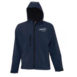 Veste softshell bleue marine